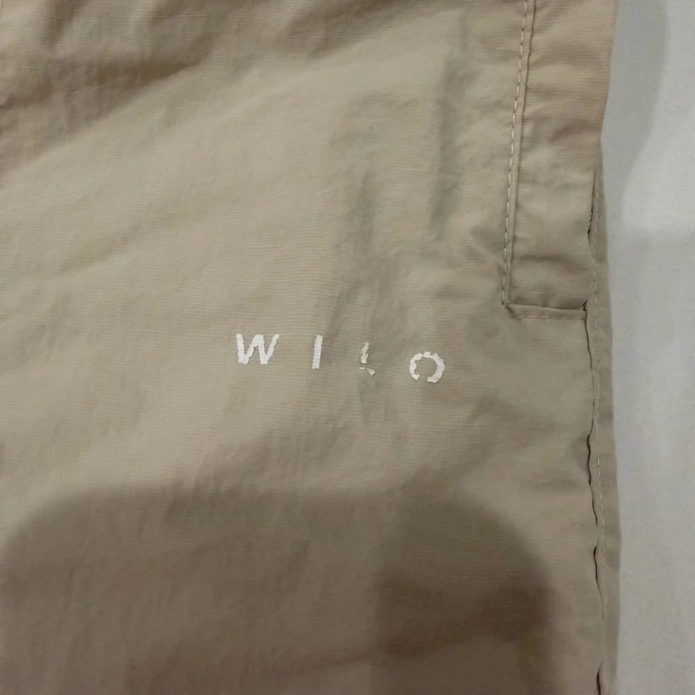 Wilo The Label Womens Mesh Lined Track Pants Sand Beige Elastic Waist XS